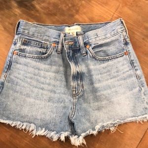 Madewell 28 Jean cut off shorts